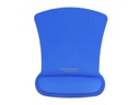 Delock Ergonomische Mausmatte mit Handballenauflage, blau Blau