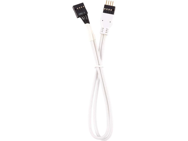 Corsair Frontpanel-Kabel Premium Sleeved  Verlängerungskit Weiss