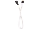 Corsair Frontpanel-Kabel Premium Sleeved  Verlängerungskit Weiss