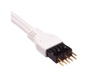 Corsair Frontpanel-Kabel Premium Sleeved  Verlängerungskit Weiss