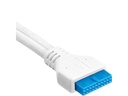 Corsair Frontpanel-Kabel Premium Sleeved  Verlängerungskit Weiss