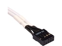 Corsair Frontpanel-Kabel Premium Sleeved  Verlängerungskit Weiss
