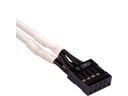 Corsair Frontpanel-Kabel Premium Sleeved  Verlängerungskit Weiss
