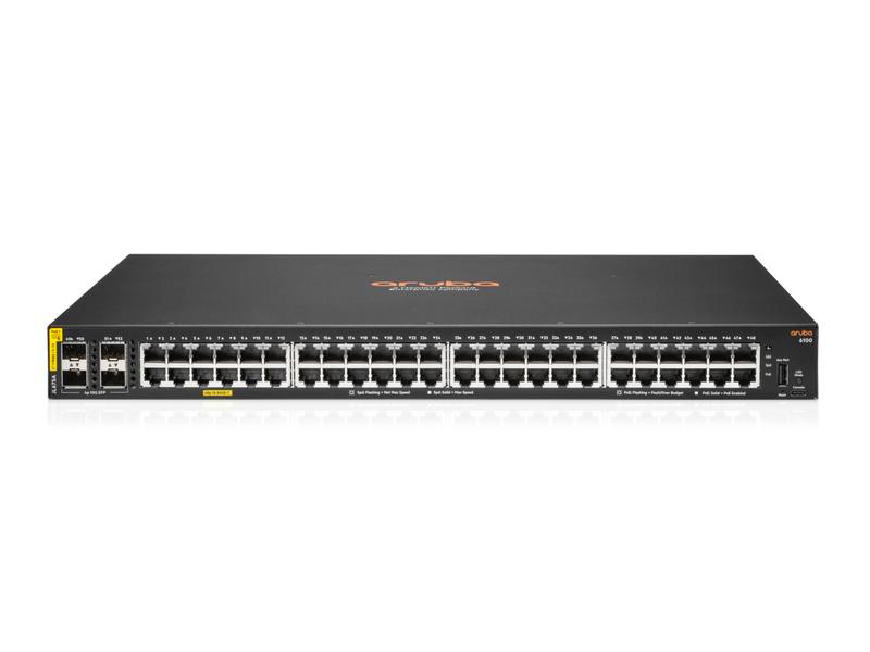 HPE Aruba PoE+ Switch CX 6100 48G PoE+ 52 Port