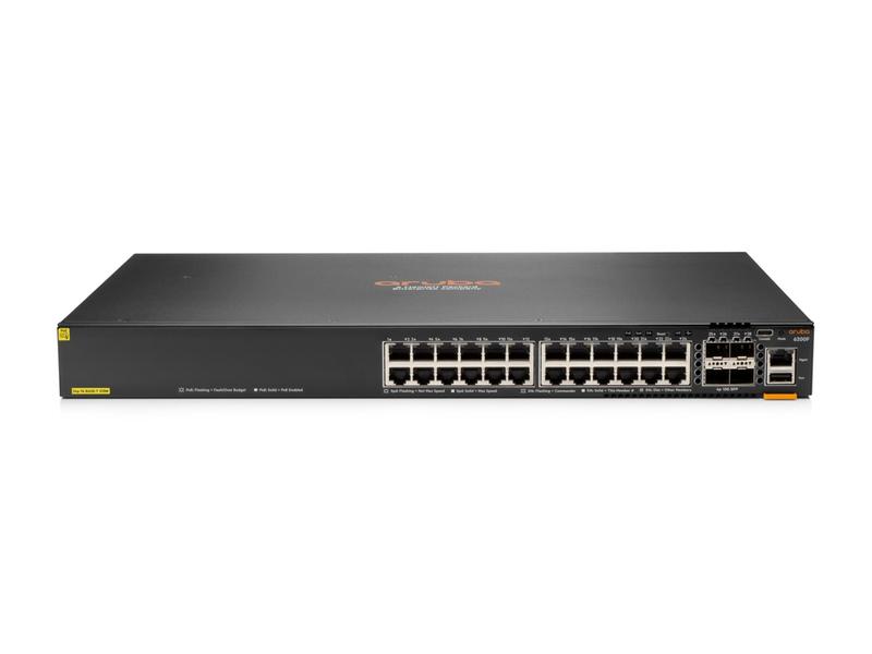 HPE Aruba PoE+ Switch CX 6200F 24G PoE+ 28 Port