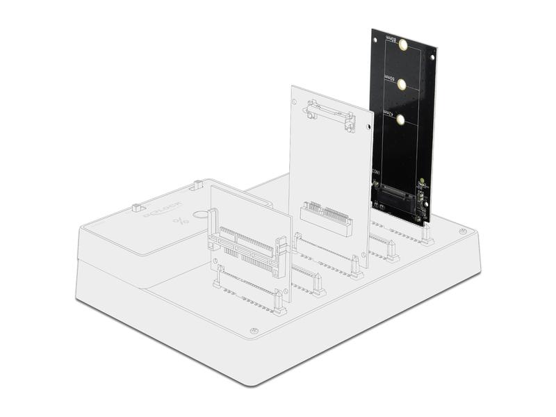Delock Adapter SATA - M.2 Key-B SATA SSD 2 cm
