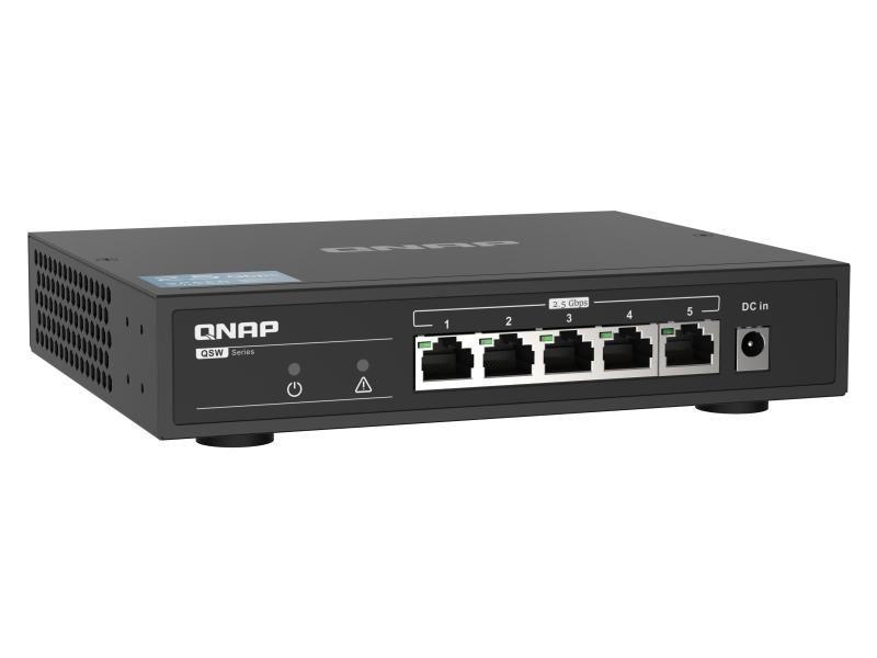 QNAP QSW-1105-5T, 5-Port 2.5GbE Switch 0 Port