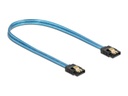 Delock SATA-Kabel UV Leuchteffekt blau 0.5 m