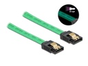 Delock SATA-Kabel UV Leuchteffekt grün 0.7 m