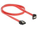 Delock SATA3-Kabel 6 Gb/s  rot, gewinkelt, Clip, 50 cm