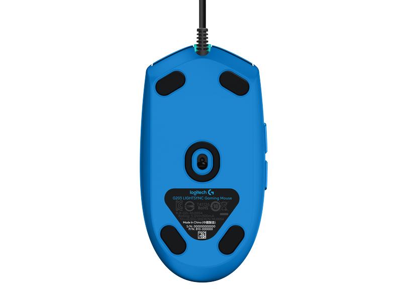 Logitech Gaming-Maus G203 Lightsync Blau