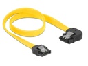 Delock SATA3-Kabel gelb, links gewinkelt, 30 cm