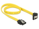 Delock SATA3-Kabel gelb, unten gewinkelt, 30 cm