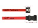 Delock SATA3-Kabel rot, Clip, flexibel, 30 cm