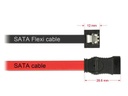 Delock SATA3-Kabel schwarz, Clip, flexibel, 20 cm