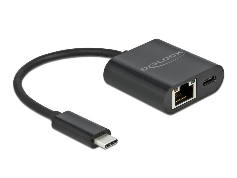 Delock Netzwerk-Adapter Typ-C - RJ-45, 1Gbps mit Powerdelivery