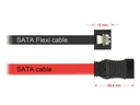Delock SATA3-Kabel schwarz, Clip, flexibel, 30 cm