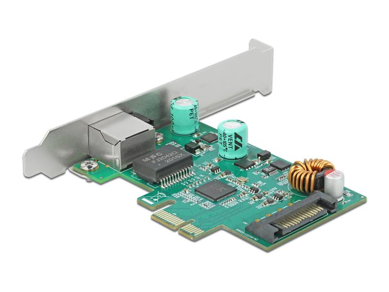 Delock Netzwerkkarte 1x 2.5Gbps LAN, PoE+, RTL8125 PCI-Express x1