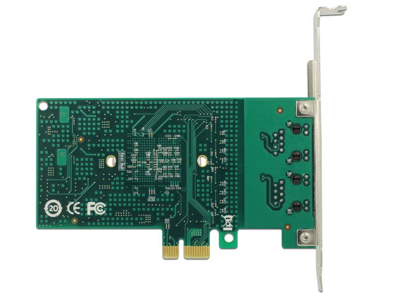 Delock Netzwerkkarte 2x1Gbps, PCI-Express x1 Intel 82576 Chipset