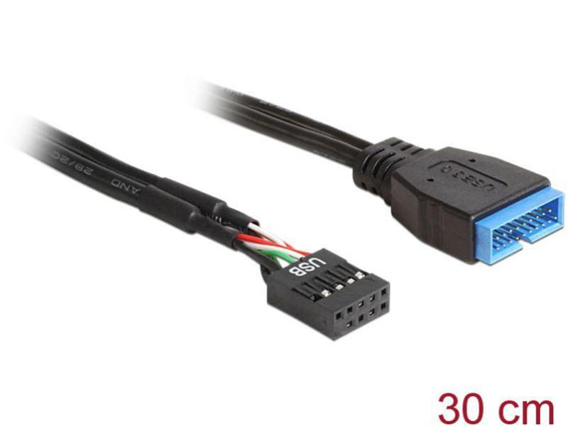 Delock USB3.0 Pinheaderkabel 30 cm intern