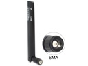 Delock LTE-Antenne SMA, 13,5cm, 3dBi, Schwarz