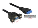 Delock USB3.0 Pinheaderkabel 50 cm intern