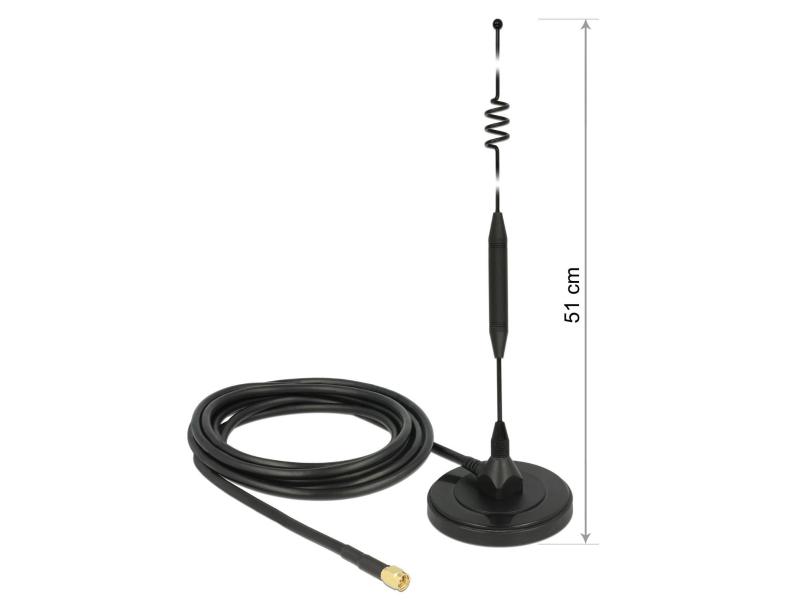 Delock LTE/LoRA-Antenne SMA 0,8-2,7GHz 51 cm 5 dBi