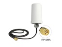 Delock WLAN-Antenne RP-SMA, Dualband für Auto/Dach, 1m