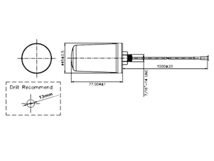 Delock WLAN-Antenne RP-SMA, Dualband für Auto/Dach, 1m