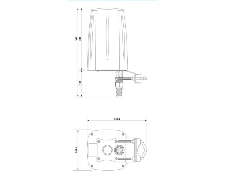 Teltonika LTE-Antenne QuSpot A240S Outdoor Gehäuse für RUT-240