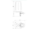 Teltonika LTE-Antenne QuSpot A240S Outdoor Gehäuse für RUT-240