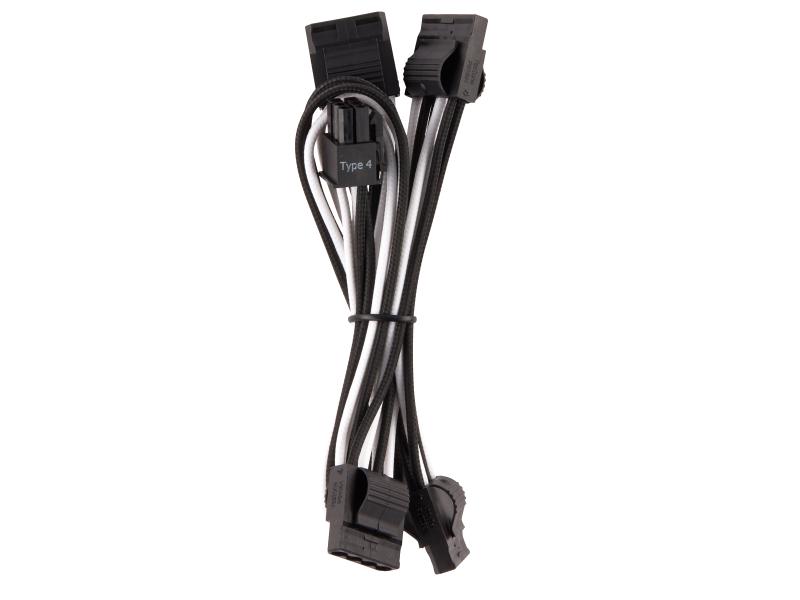 Corsair Stromkabel Premium Pro-Kit Typ 4 Gen 4 Schwarz/Weiss