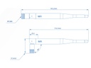 Teltonika WLAN-Antenne PR1URF51 RP-SMA, 5dBi, 2.4 GHz, Kippgelenk