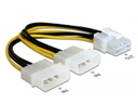 Delock Stromadapter 2x Molex zu 8Pin für Grafikkarte, 20cm