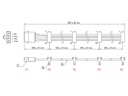 Delock Stromkabel Molex - 4x SATA 0.4 m