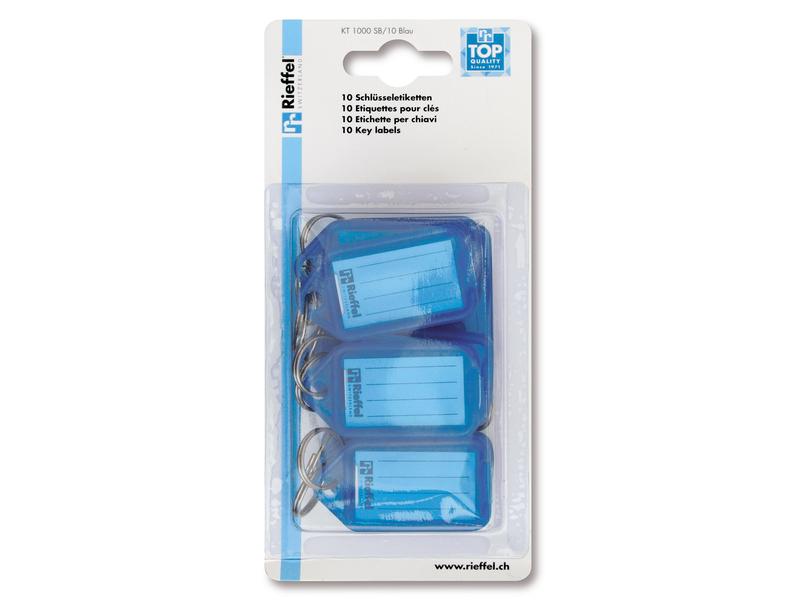 Robert Rieffel Schlüsselanhänger 10 Stück, Blau