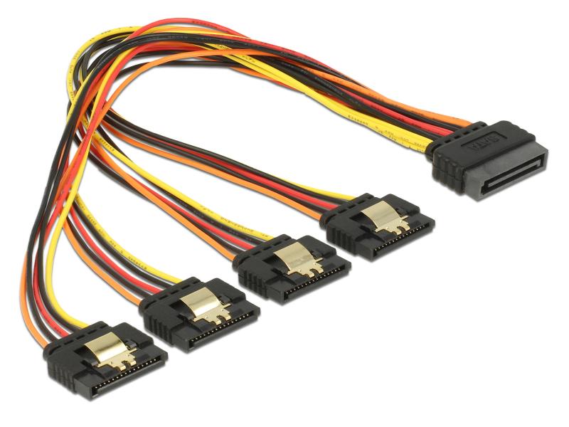 Delock Stromkabel SATA - 4x SATA 30 cm