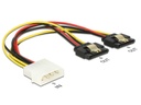 Delock Y-Stromkabel Molex - 2x SATA 20 cm