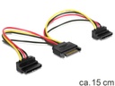 Delock Y-Stromkabel SATA - 2x SATA 15 cm