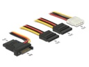 Delock Y-Stromkabel SATA - 3x SATA &amp; 1x Molex 15 cm