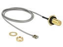 Delock Antennenkabel RP-SMA zu MHF, zum Einbau, 50cm