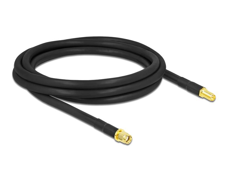 Delock Antennenkabel LMR/CFD300 RP-SMA zu RP-SMA, 2 m