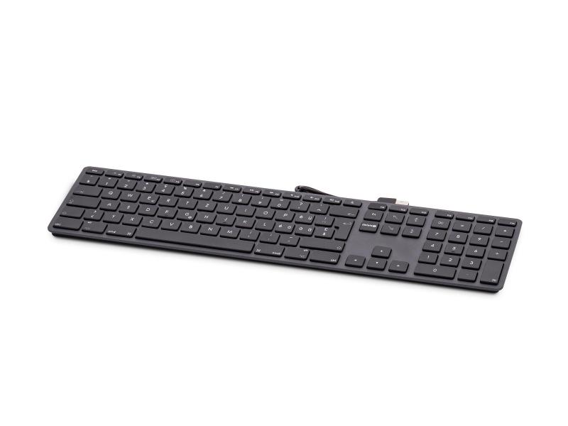 LMP Tastatur KB-1243 Schwarz, CH-Layout mit Ziffernblock