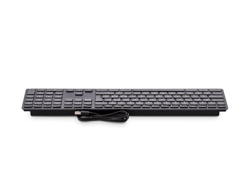 LMP Tastatur KB-1243 Schwarz, CH-Layout mit Ziffernblock