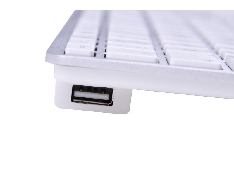 LMP Tastatur KB-1243 Silber, CH-Layout mit Ziffernblock