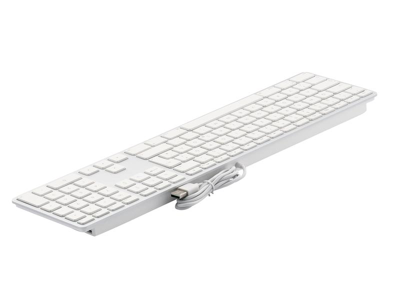 LMP Tastatur KB-1243 Weiss, DE-Layout mit Ziffernblock