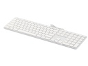 LMP Tastatur KB-1243 Weiss, US-Layout mit Ziffernblock