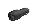 Belkin Autoladegerät Boost Charge 2-Port USB-A  24W + USB-C Kabel