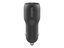 Belkin Autoladegerät Boost Charge 2-Port USB-A  24W + USB-C Kabel