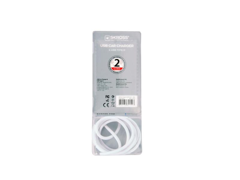 SKROSS Autoladegerät 2.900618 3.0 A / 2.4 A + USB C
